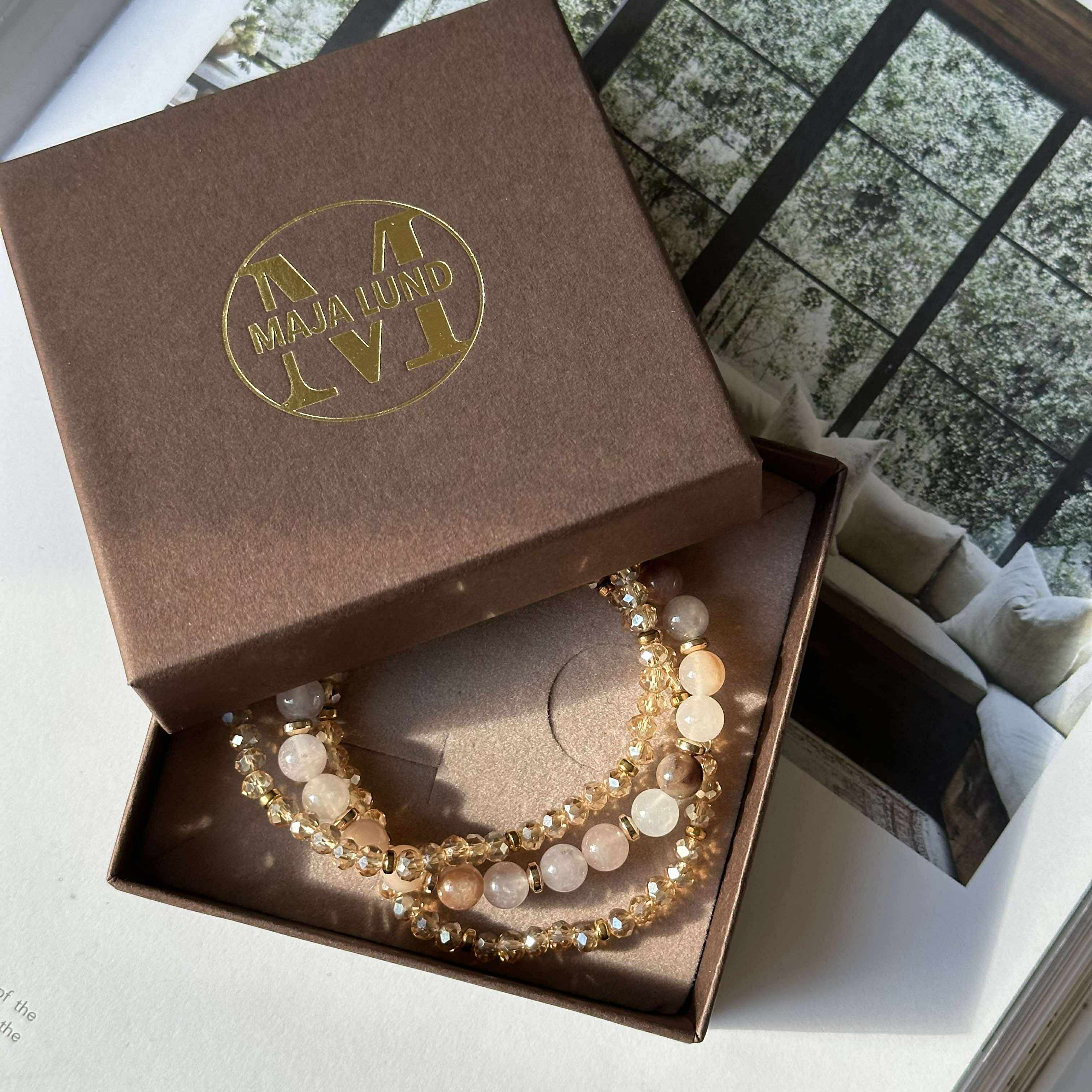 Armbånd Luna Blush Mix / Natur – Sæt med 3 stk - Image 6
