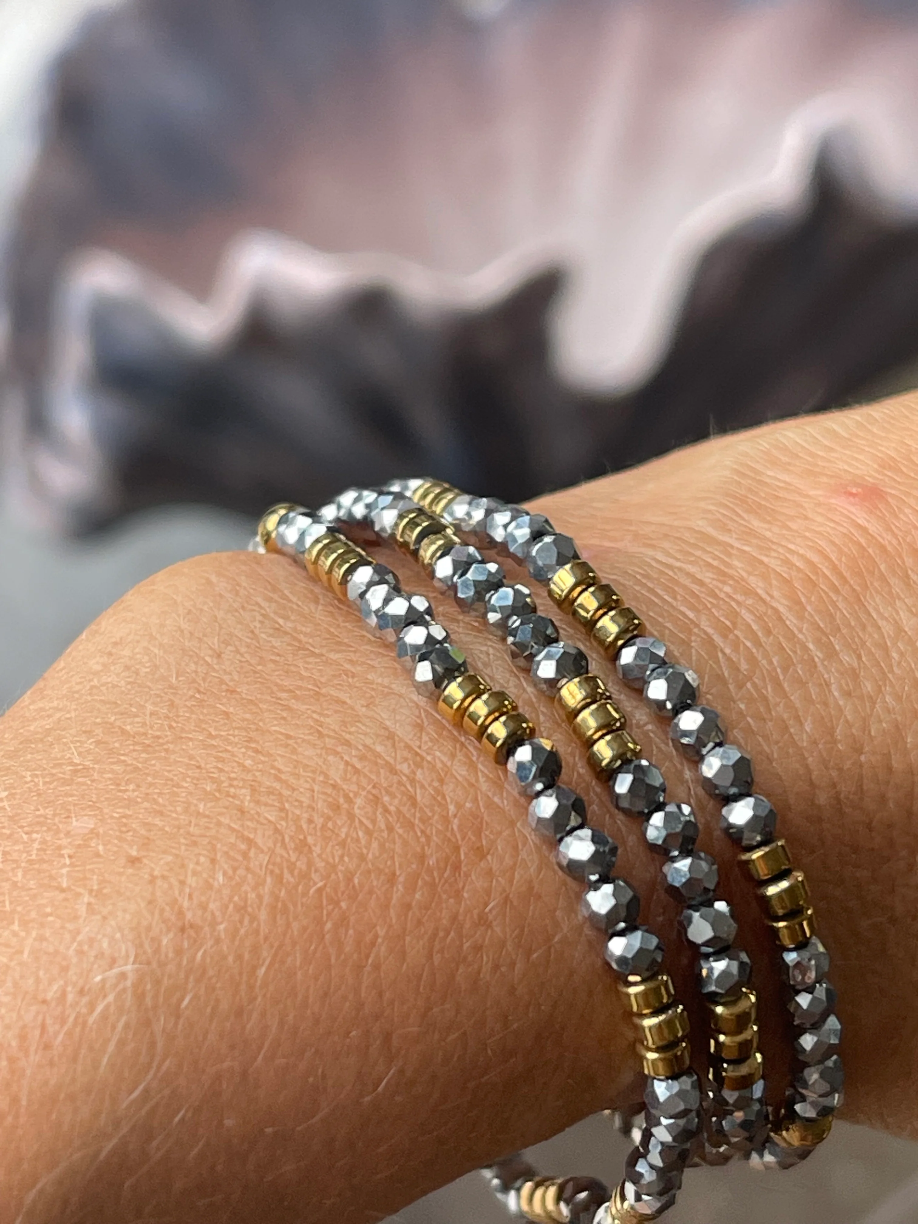 Armbånd Merle – Sølvfarvet/Gylden 1.Stk - Image 2