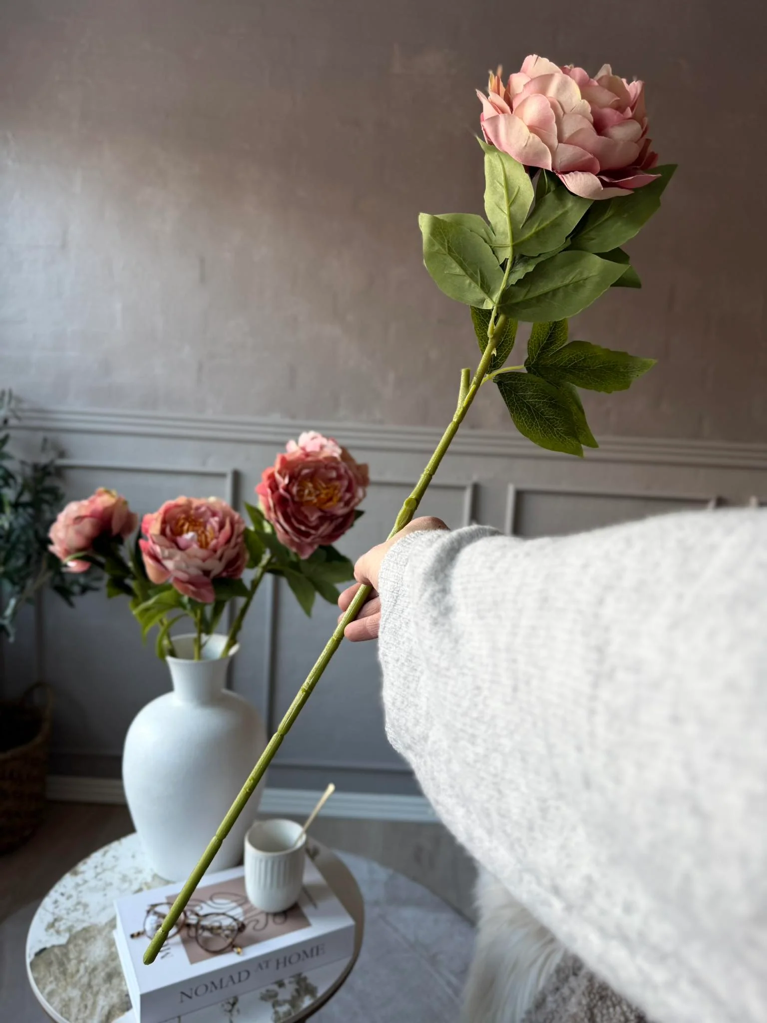 Blomst Pæon Rosa - Image 6