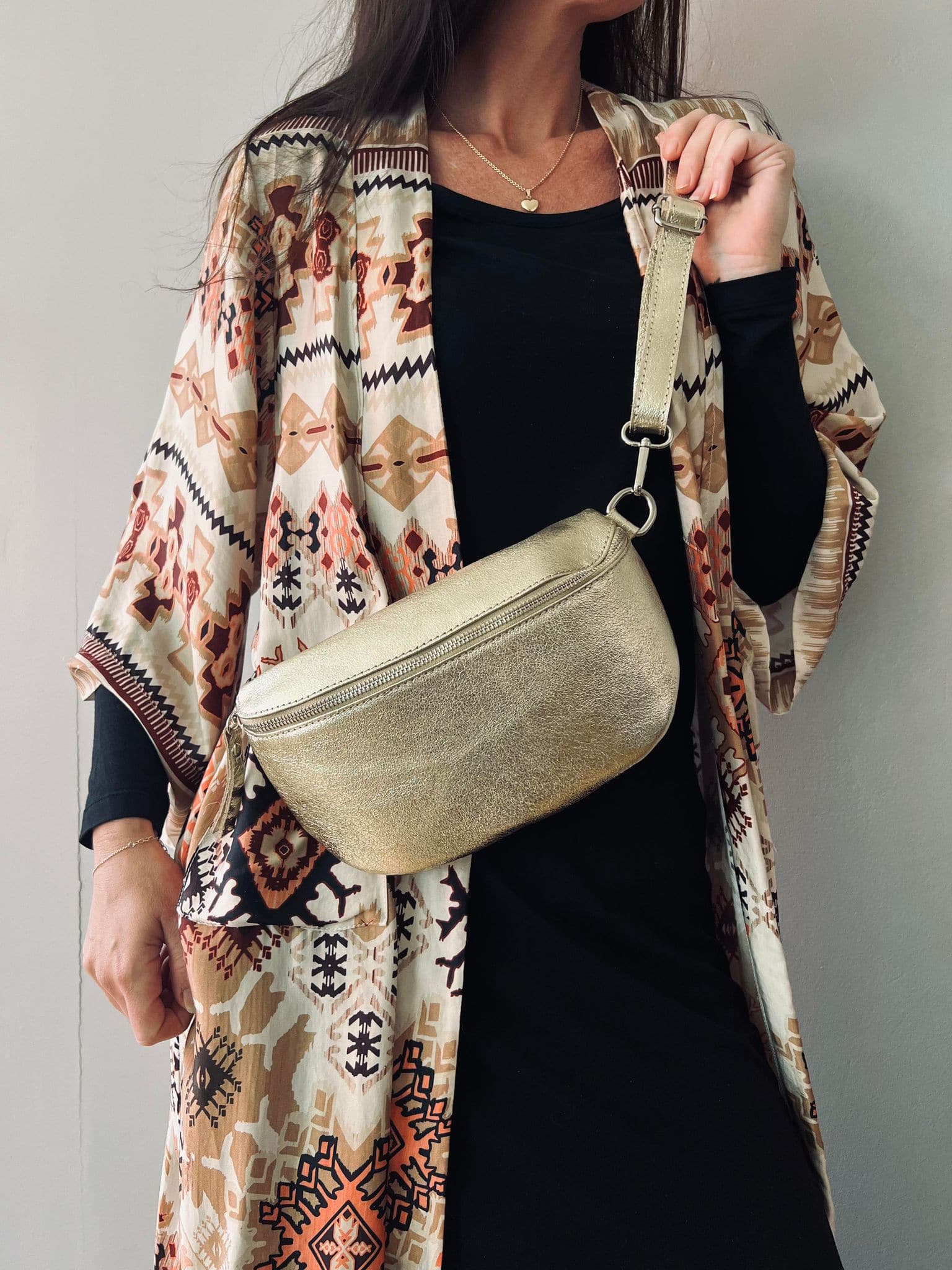 Bumbag Golden leather - Image 3