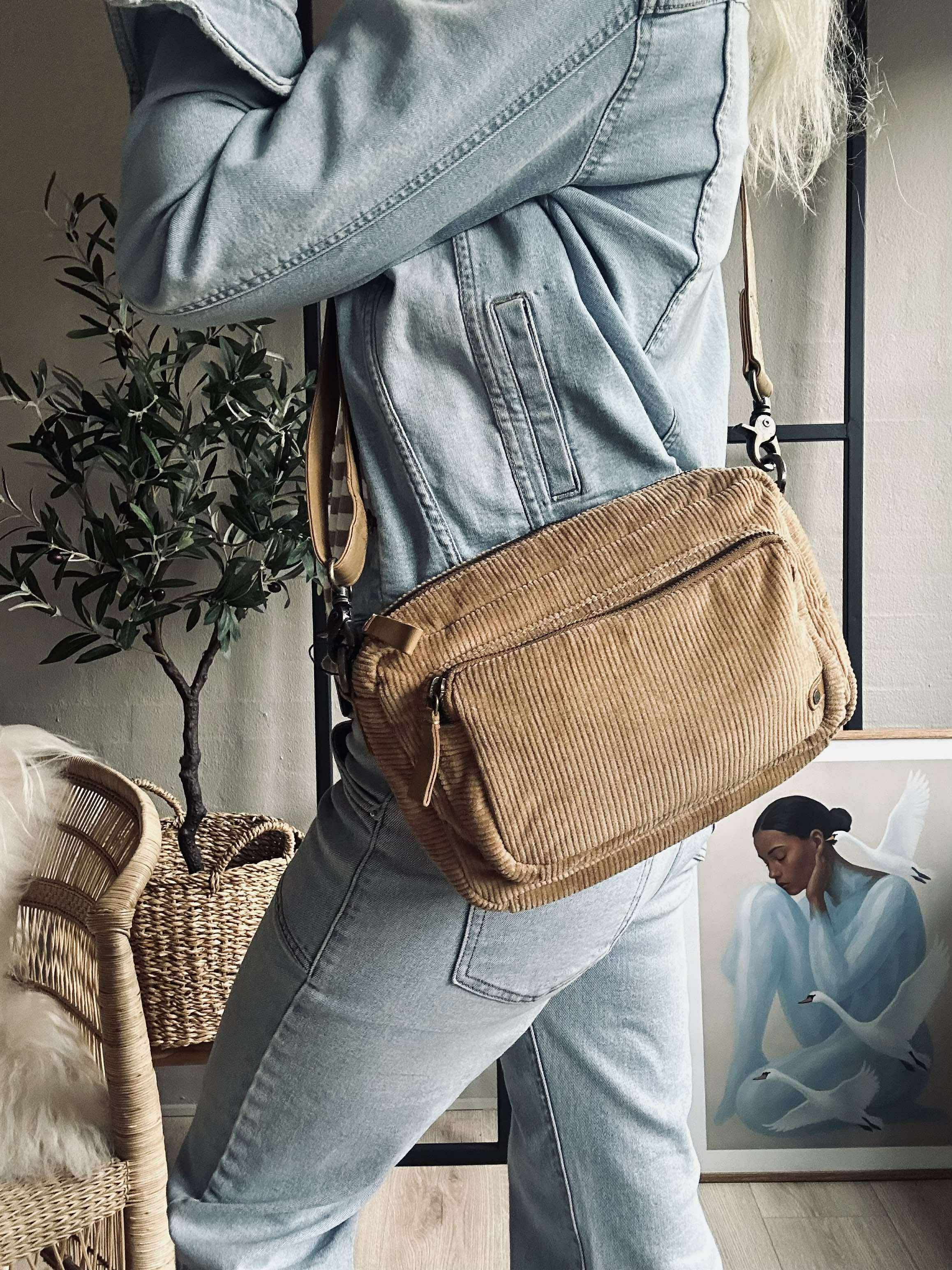 Crossbody Tan fløjl - Image 7