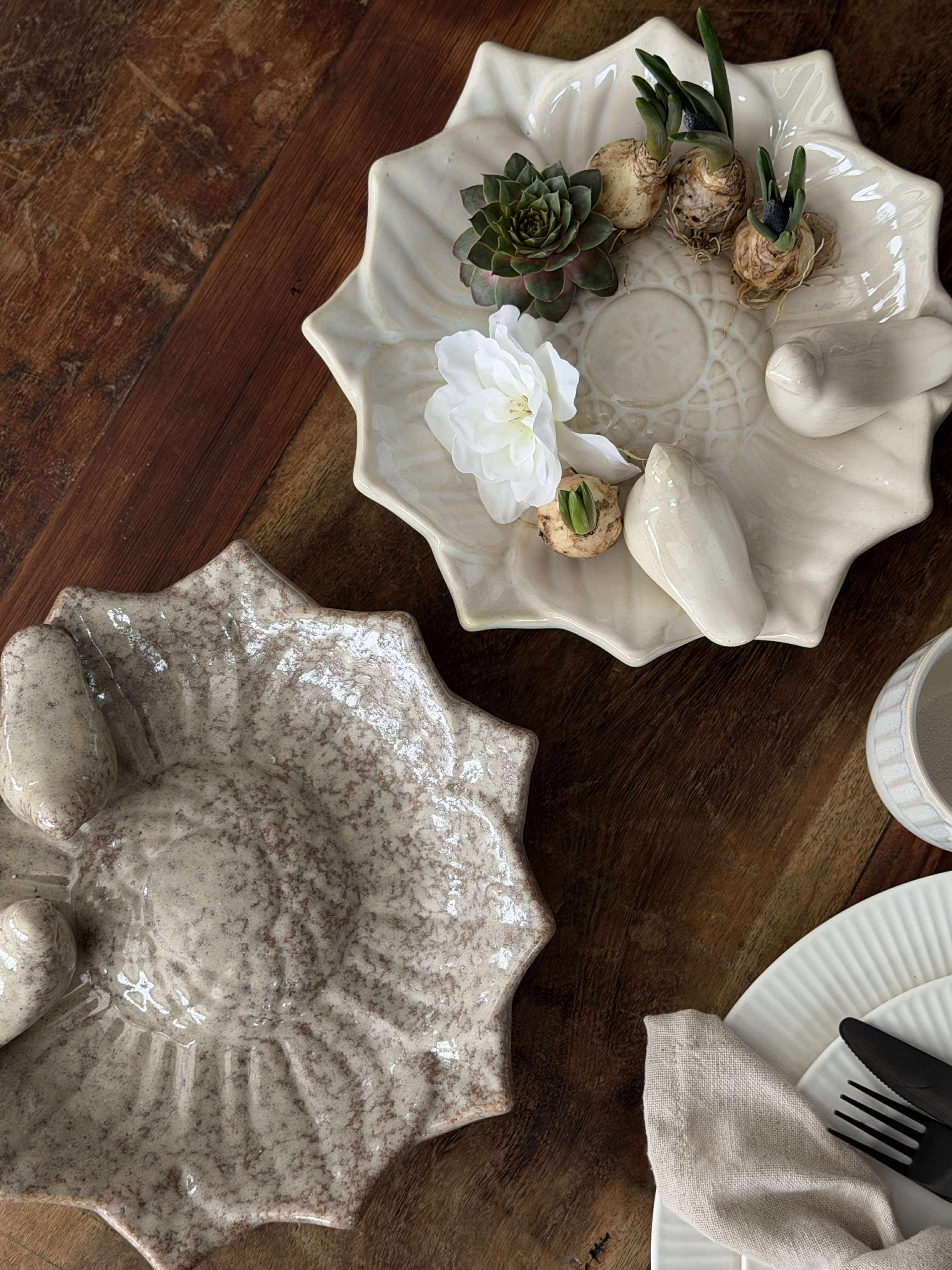 Fad med fugle – Beige - Image 6