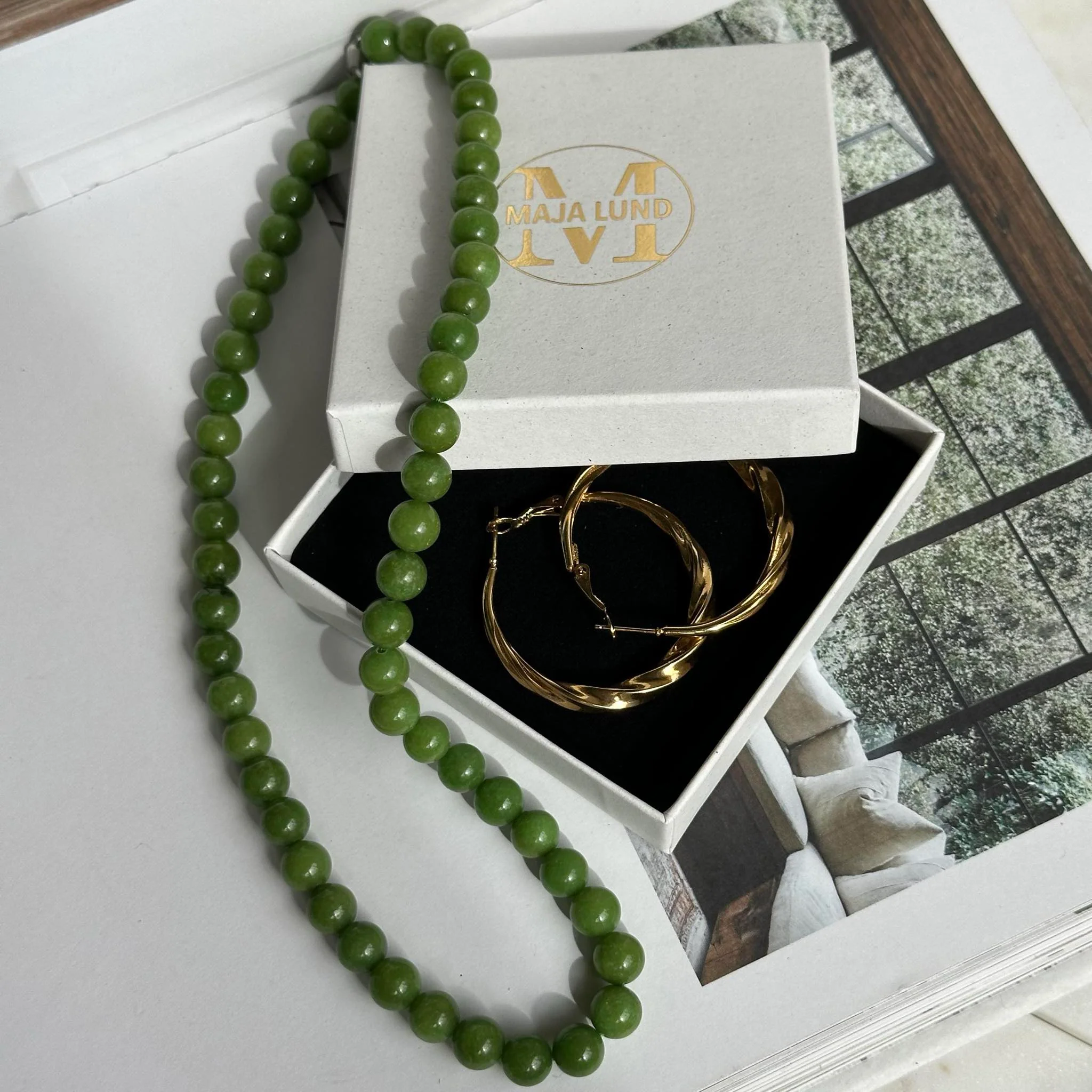 Halskæde Mary Emerald - Image 5