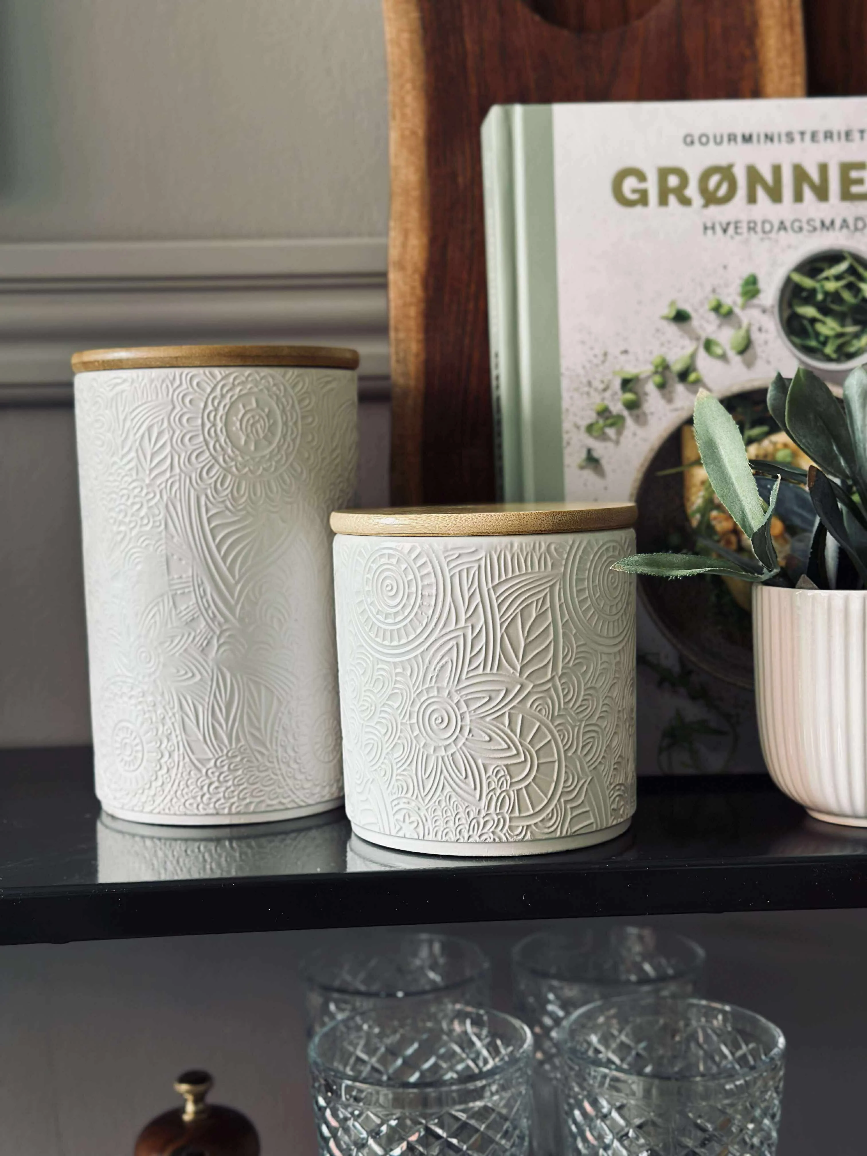 Krukke med låg - Keramik 450ml - Image 6