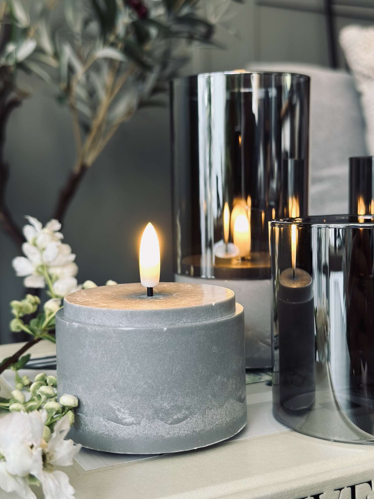 LED GREY Cylinder Sæt med 3 stk - Godkendt til Inde og ude - Image 15