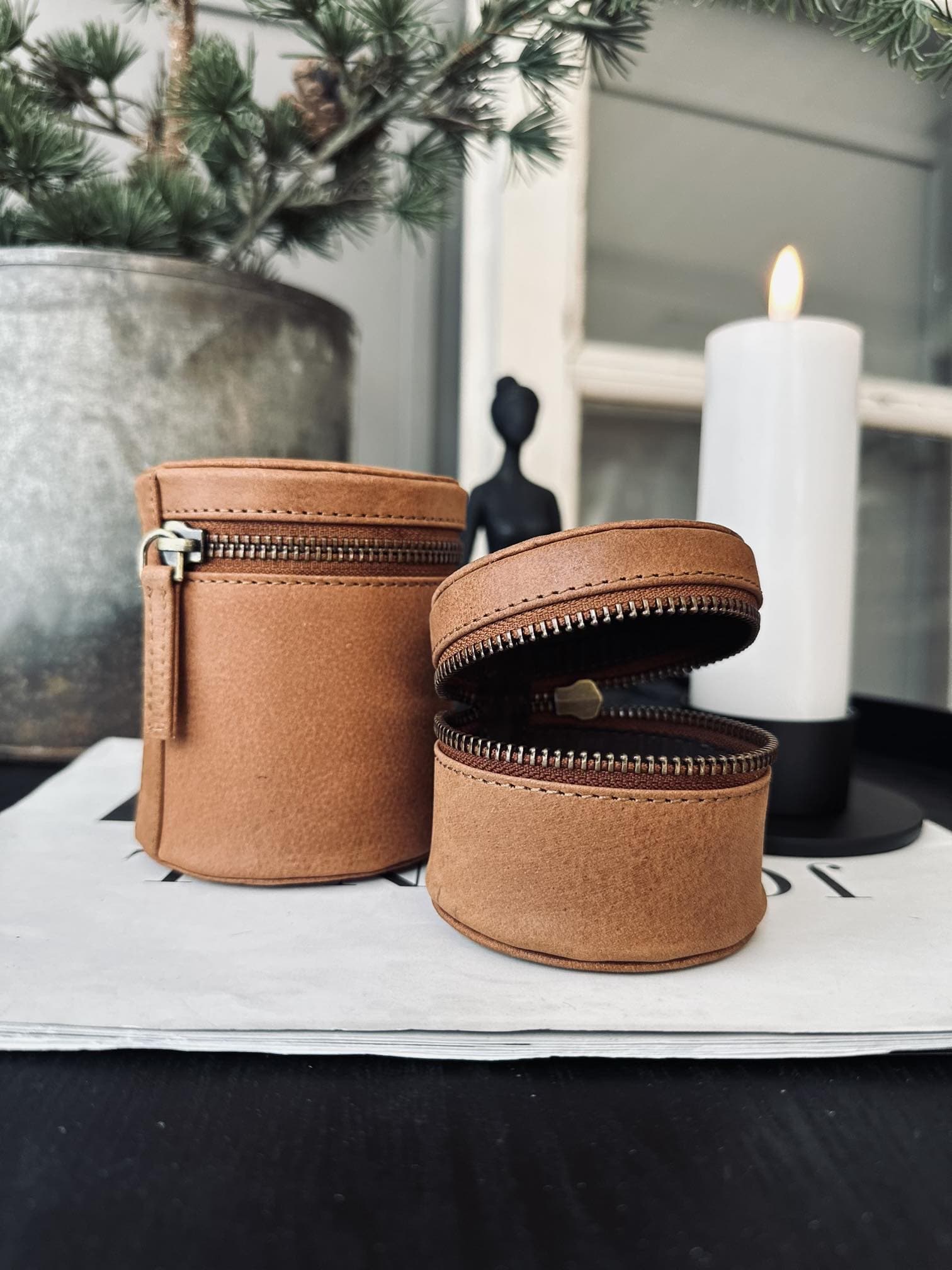 Organiser Leather - Small cognac - Image 4