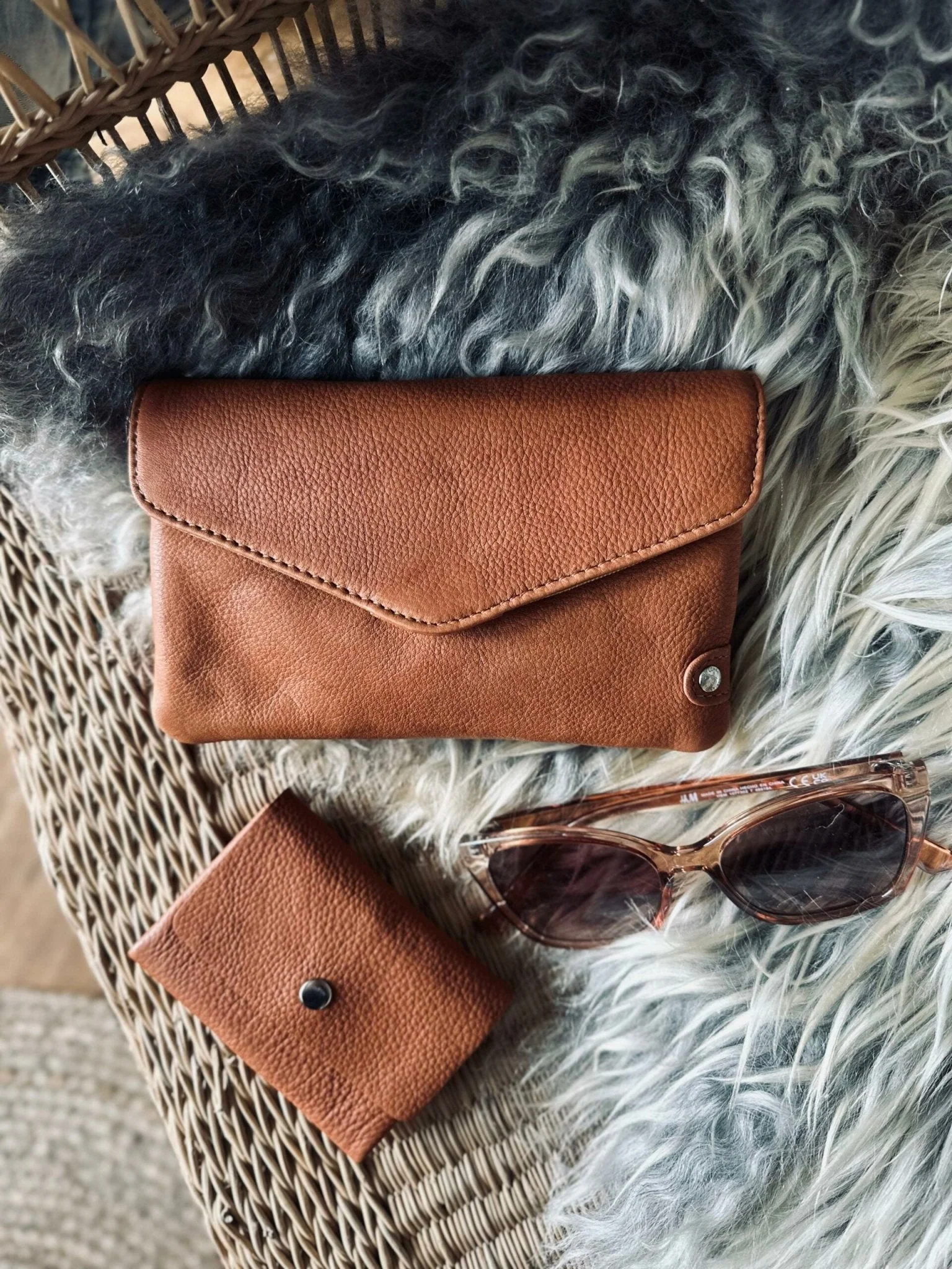 Pung Aura small Cognac