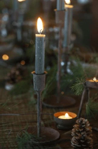 Rustiklys skovgrøn