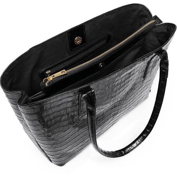 Taske Croco Black leather - Image 6