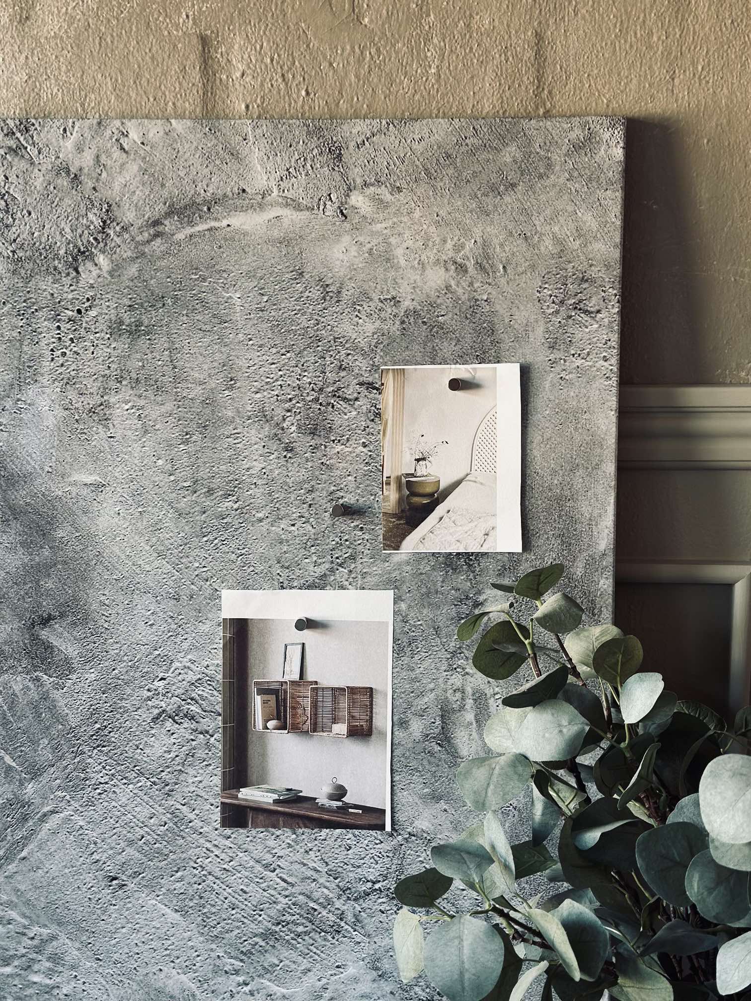 Tavle magnetisk 60x90 - Beton look - Image 4
