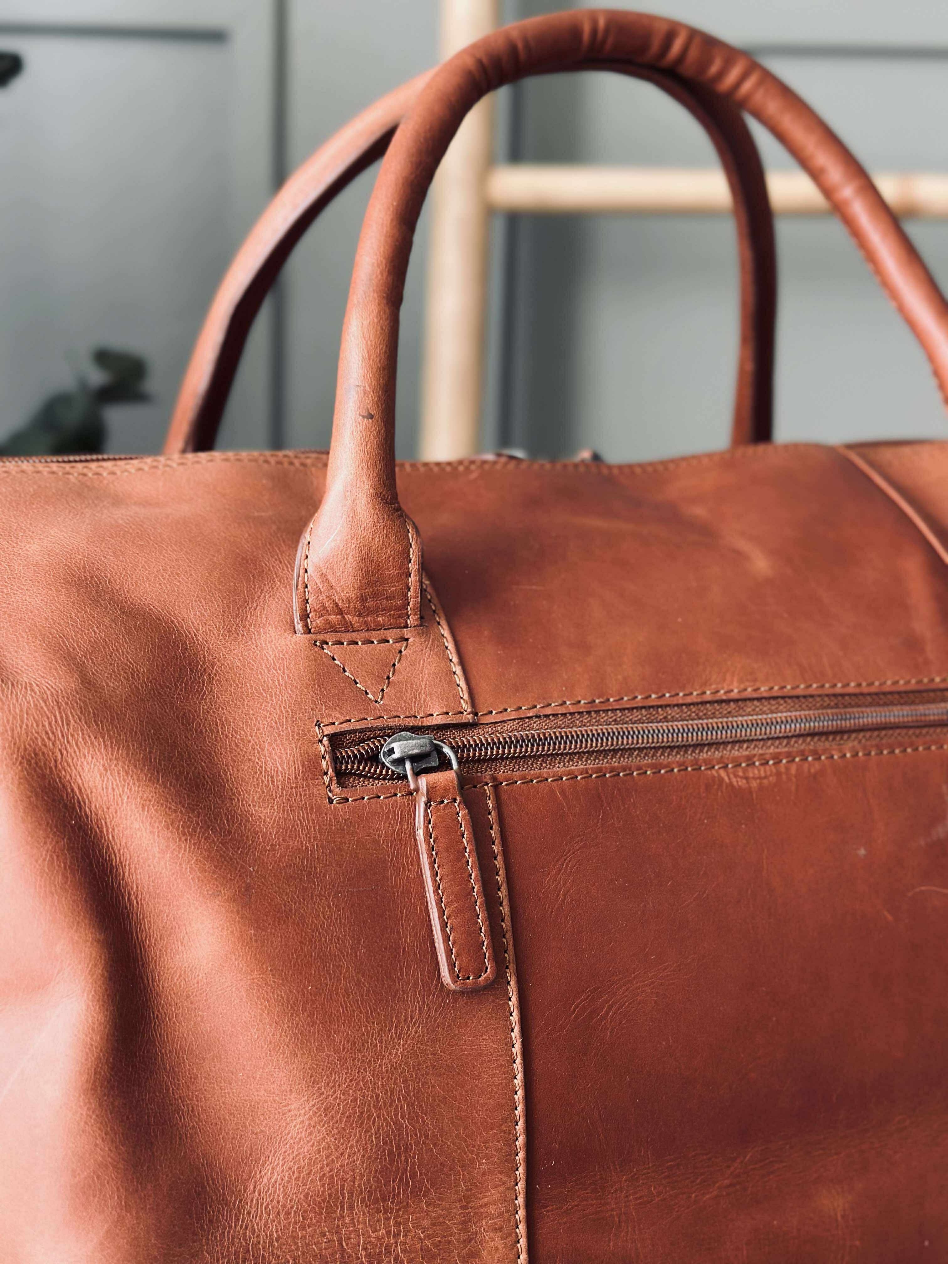 Weekendtaske LONDON cognac - Image 6