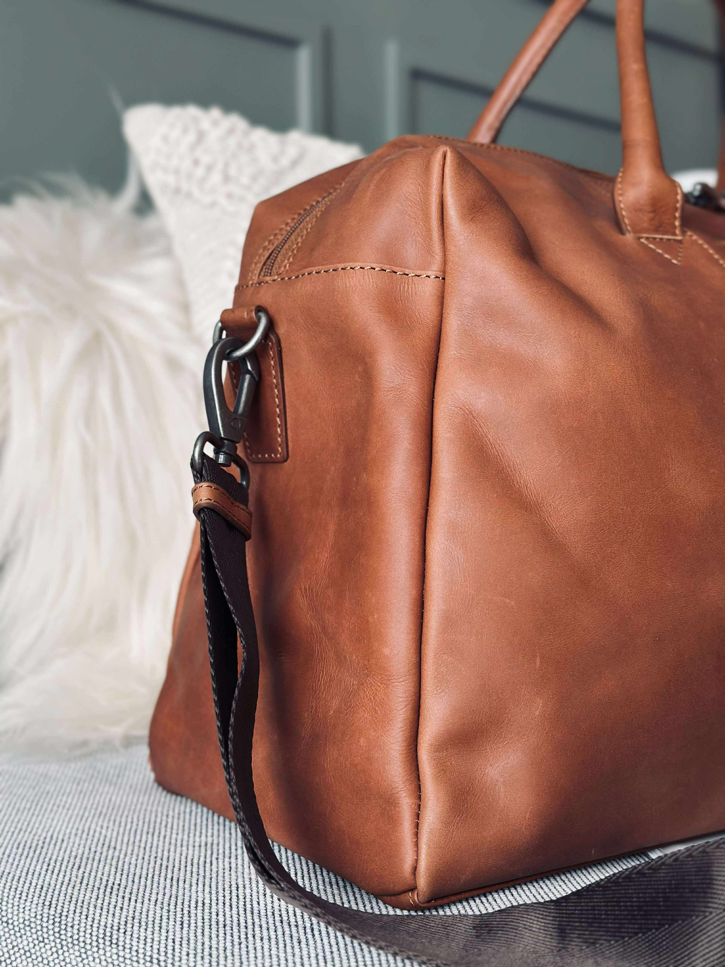 Weekendtaske LONDON cognac - Image 8